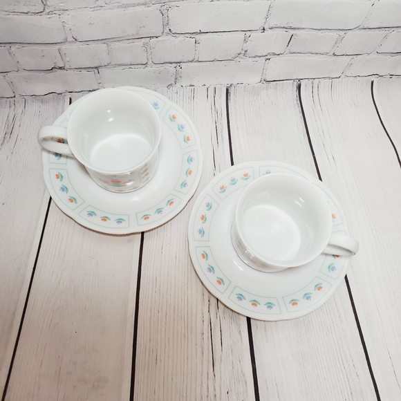 Vintage Judith Raíces for the Toscany Collection Japan cups & saucers Set - Picture 6 of 13